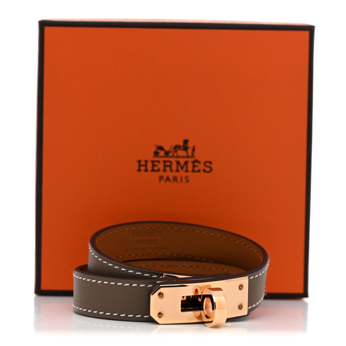 Swift Kelly Double Tour Bracelet T2 Etoupe