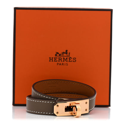 Hermes Swift Kelly Double Tour Bracelet T2 Etoupe 7 of 7