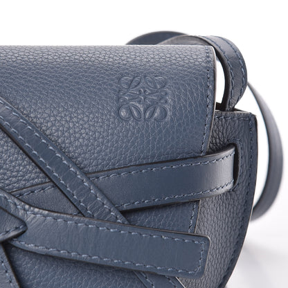 Loewe Grained Calfskin Mini Gate Crossbody Bag Steel Blue 7 of 9