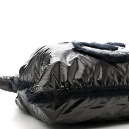 Chanel Vinyl Mohair Trimmed CC Bonbons Tote Black 9 of 10