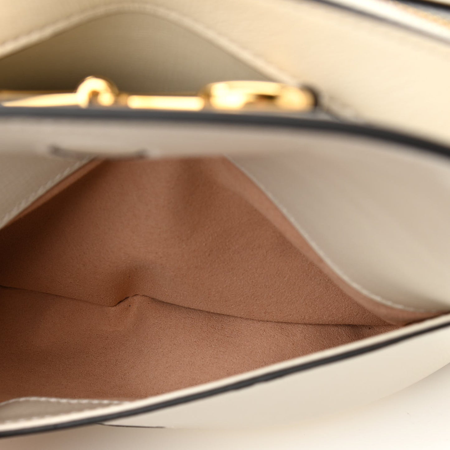 Azalea Calfskin Small Horsebit 1955 Shoulder Bag Mystic White
