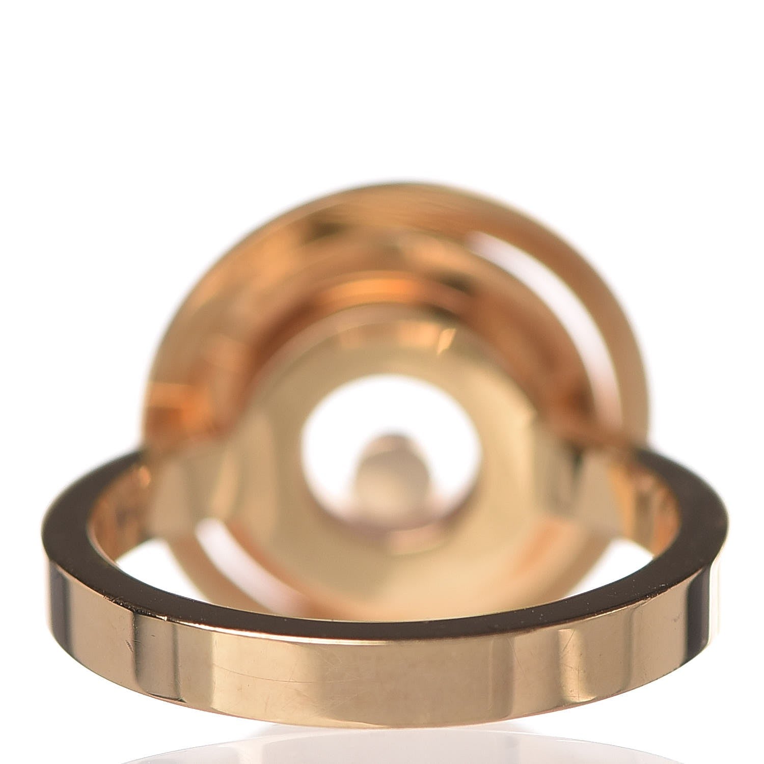 Chopard 18K Yellow Gold Diamond Happy Spirit Ring 50 5.25 4 of 9