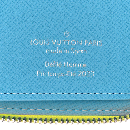 Louis Vuitton Monogram Playground Zippy Vertical Wallet Lime 6 of 8