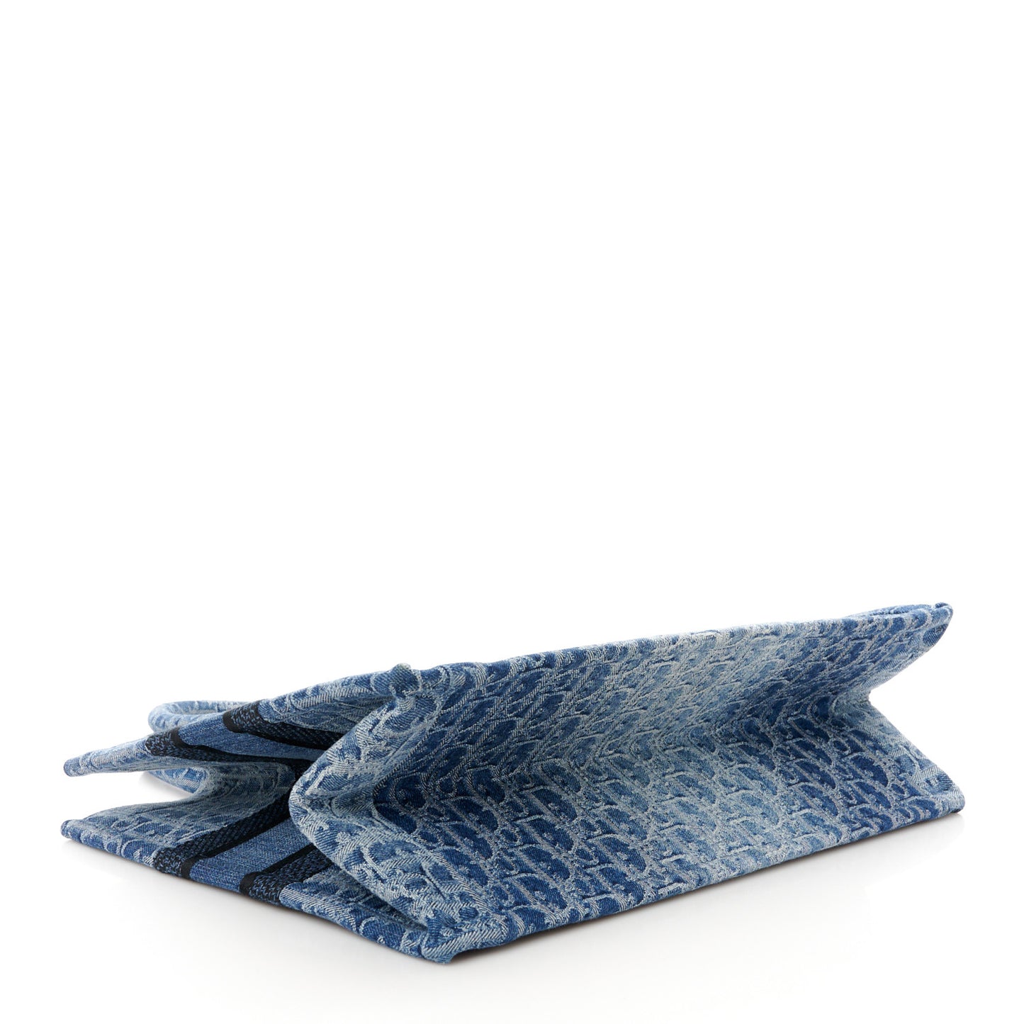 Oblique Denim Medium Book Tote Blue