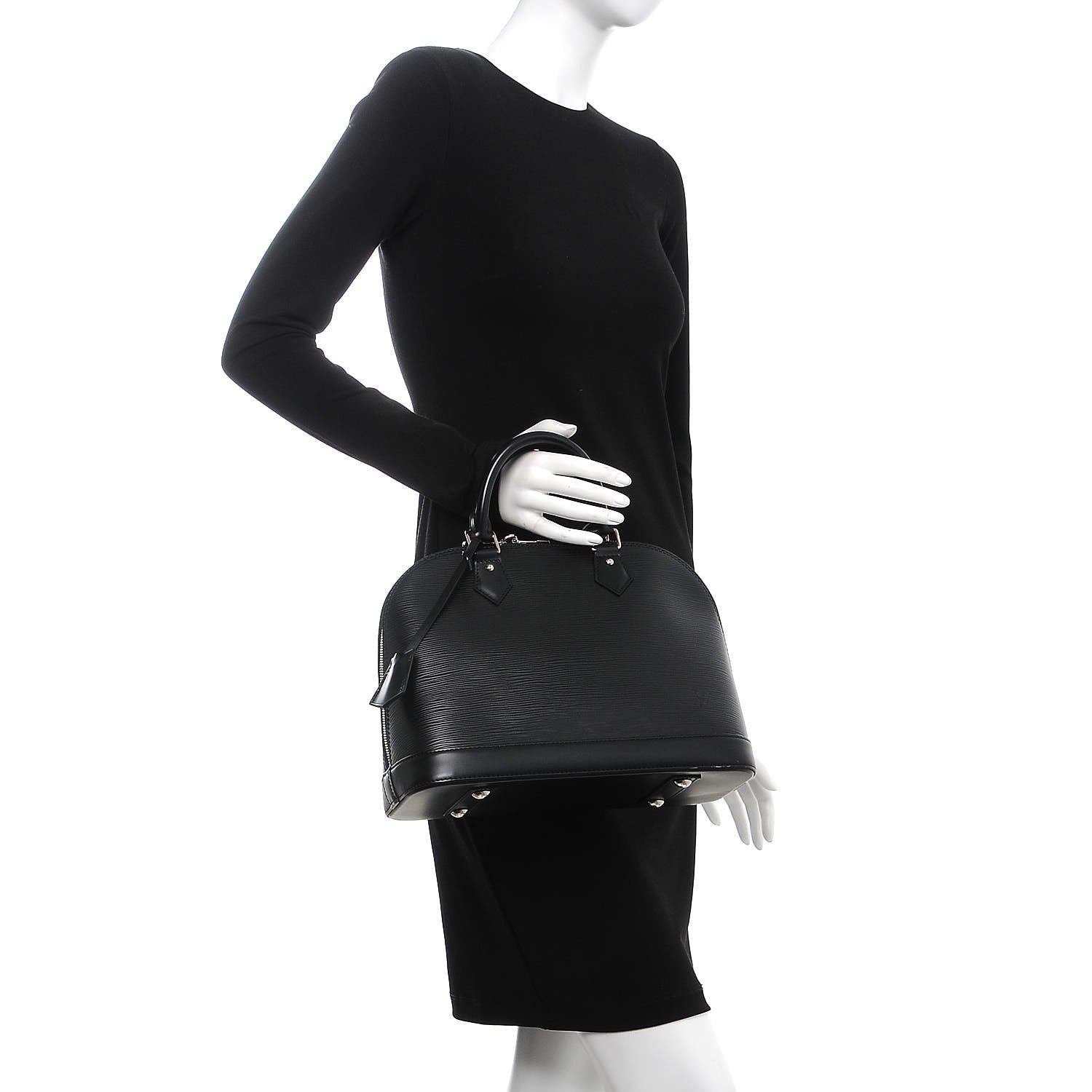 Louis Vuitton Epi Alma PM Black 3 of 8