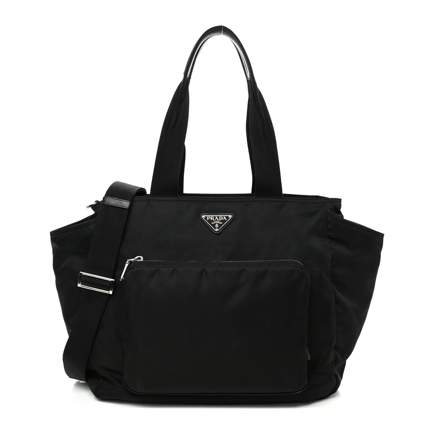 Nylon Vela Baby Bag Black