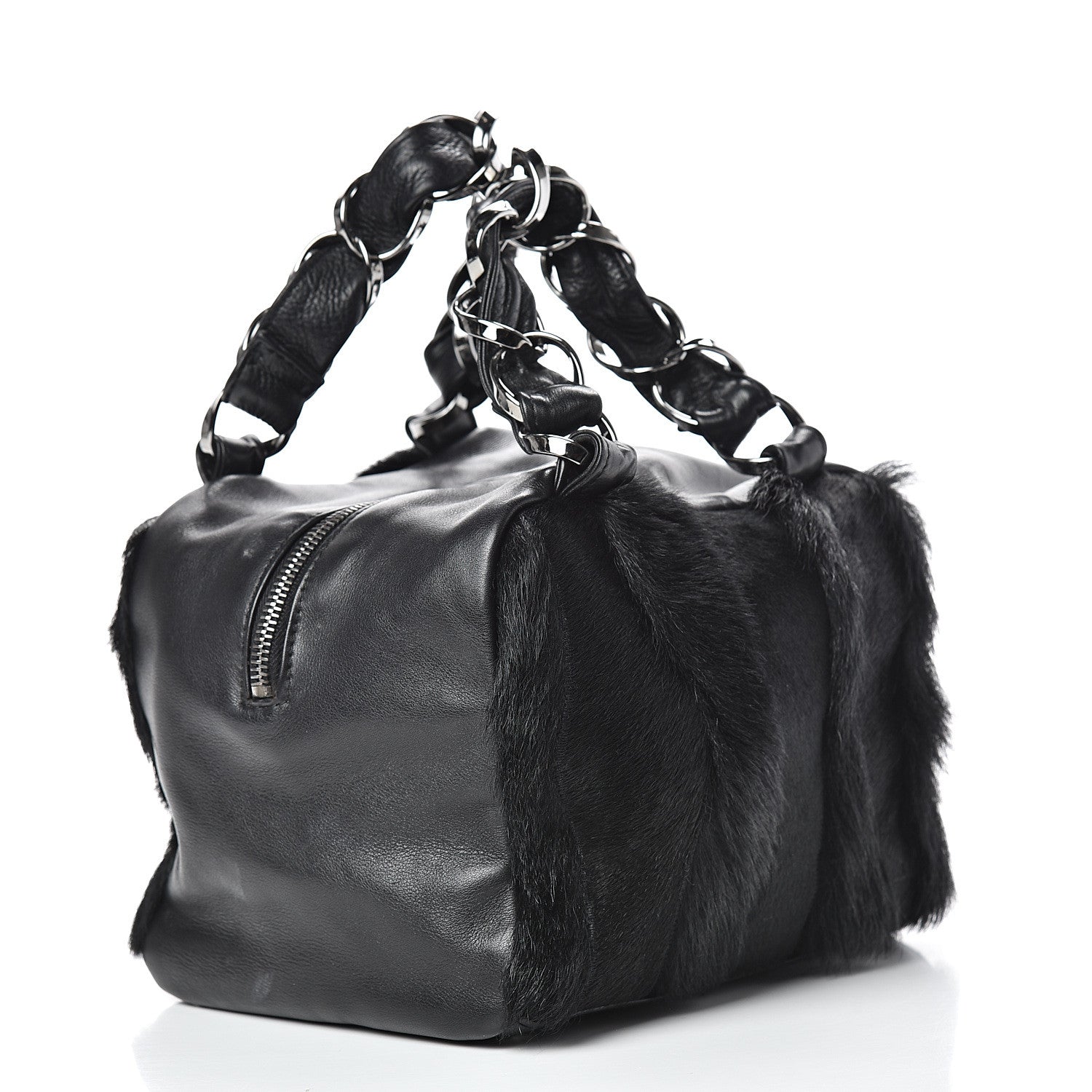 Chanel Pony Hair Shoulder Bag Black 2 of 13