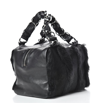 Chanel Pony Hair Shoulder Bag Black 2 of 13