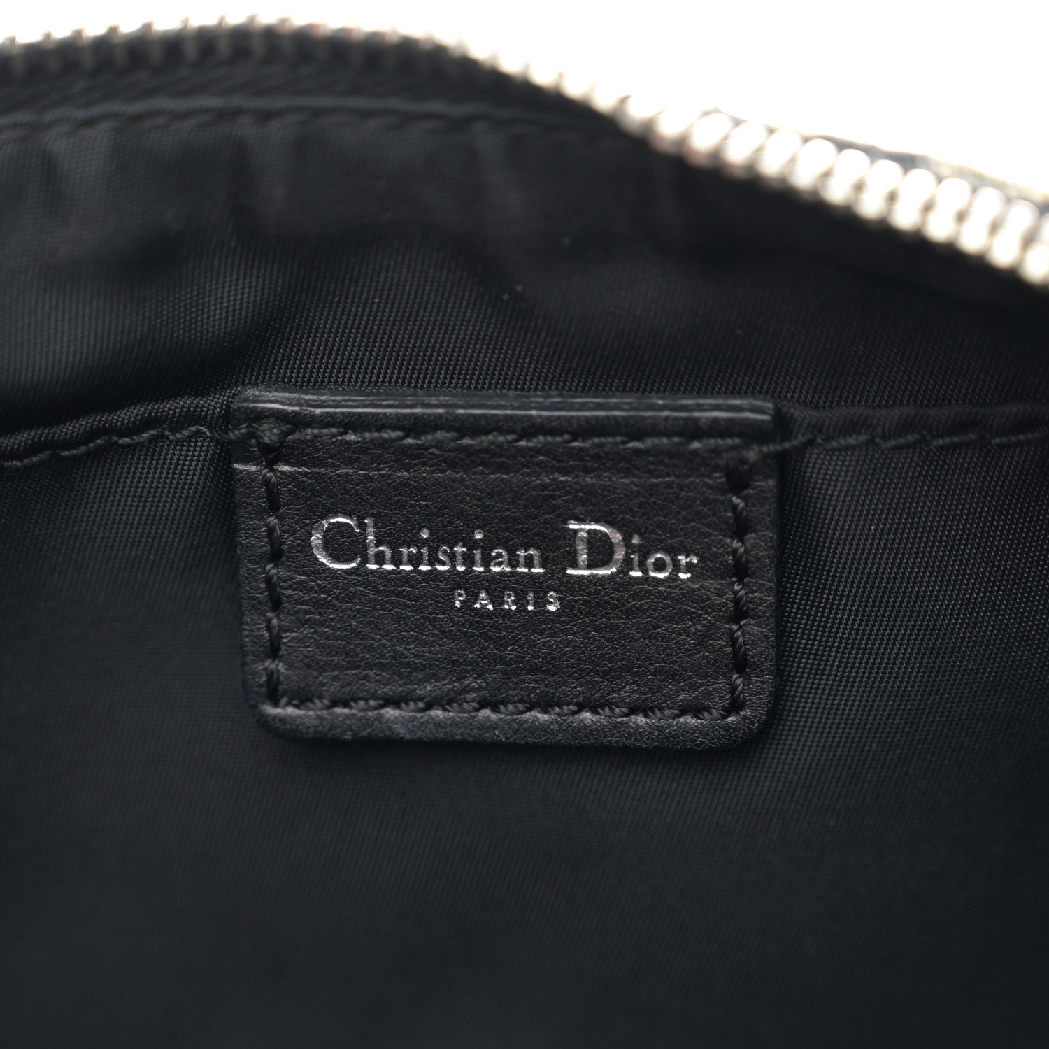 Christian Dior Monogram Shoulder Bag Pochette Black 6 of 13