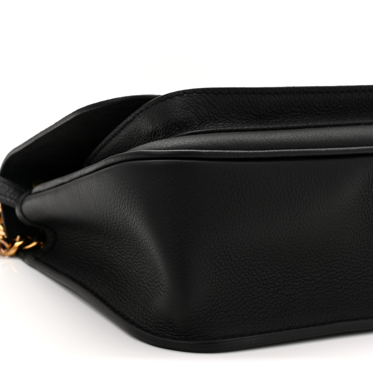 Grained Calfskin Lockme Chain Bag PM Black