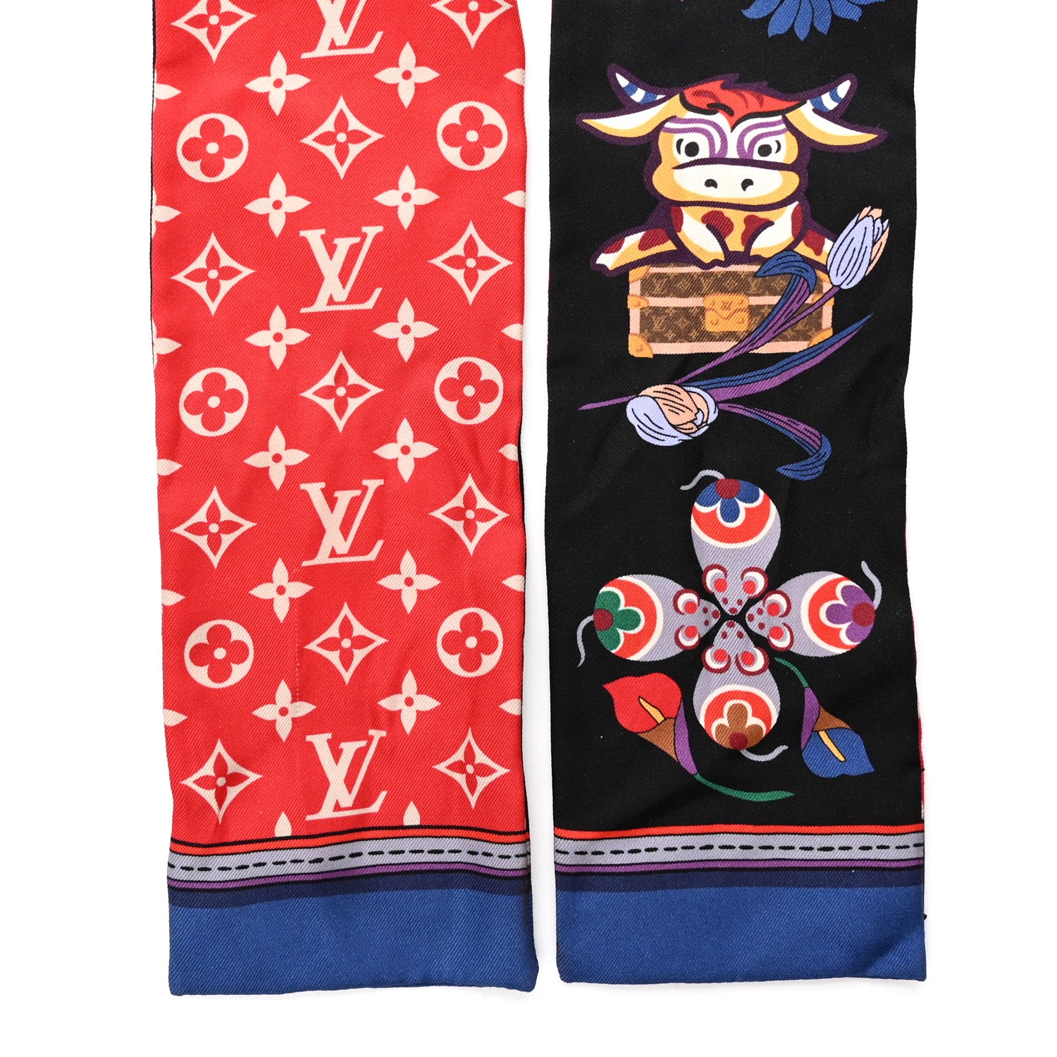 Louis Vuitton Silk Monogram Superstition Bandeau Black 2 of 5