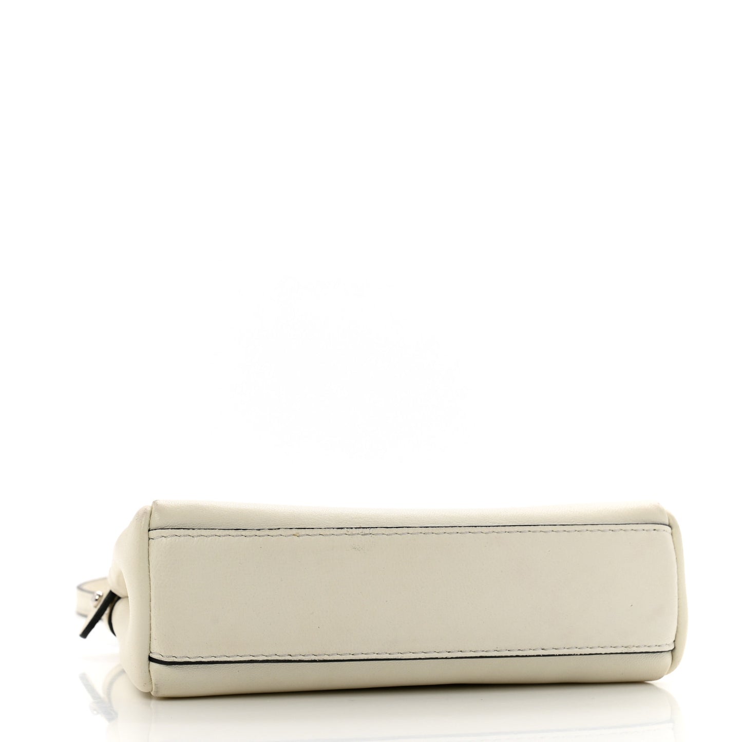 Shiny Nappa Micro Peekaboo Iconic Satchel White