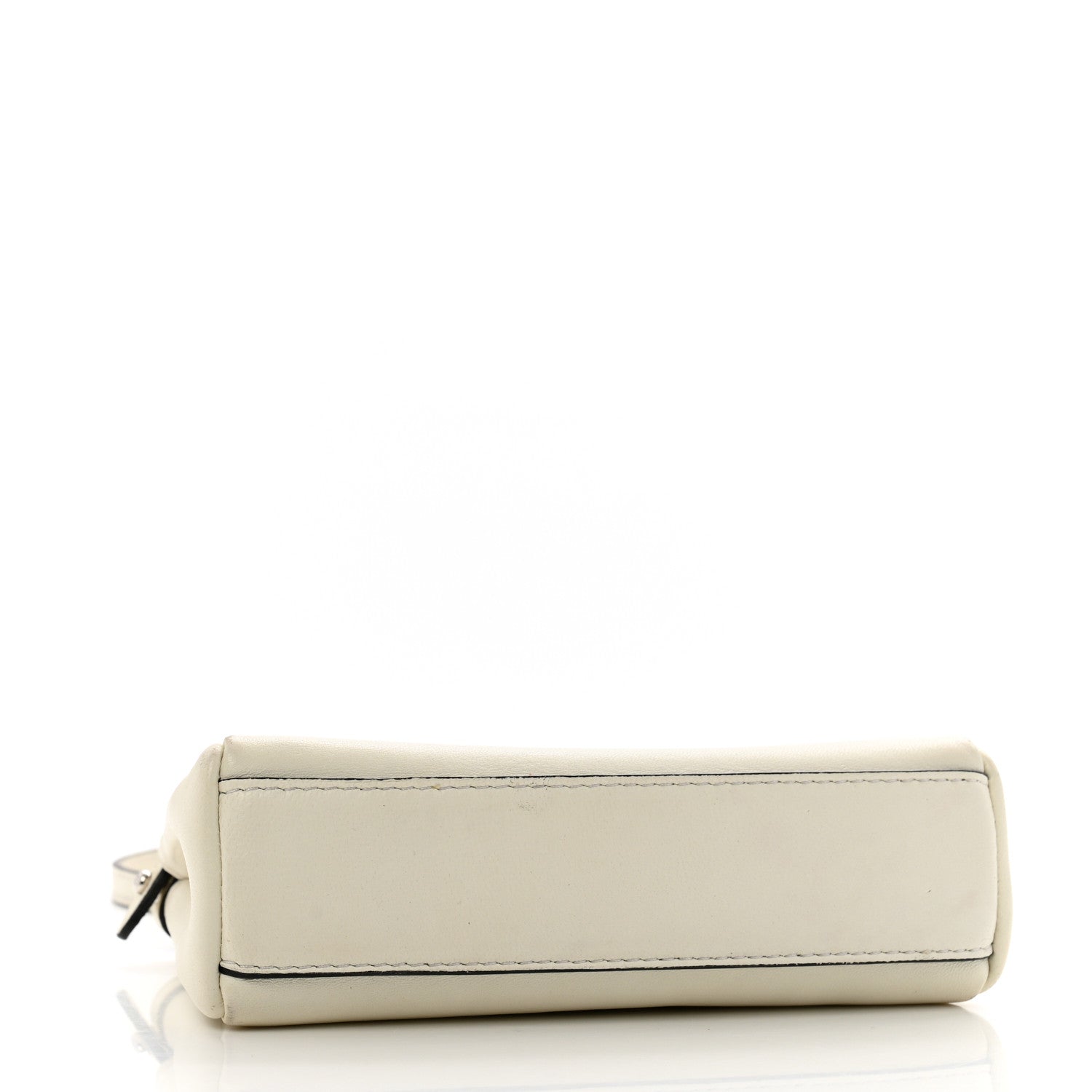 Fendi Shiny Nappa Micro Peekaboo Iconic Satchel White 4 of 13