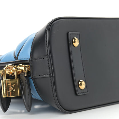Louis Vuitton Lambskin Malletage Alma BB Bleuet 9 of 11