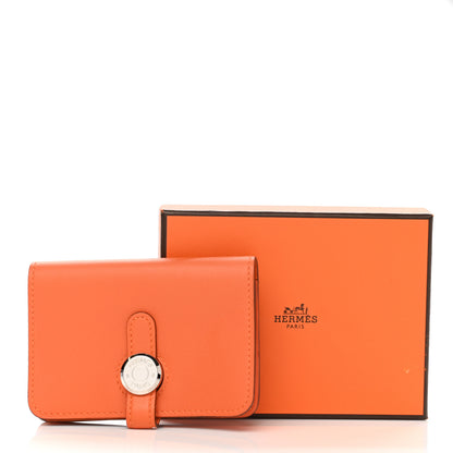 Hermes Evercolor Dogon Card Case Orange 8 of 8