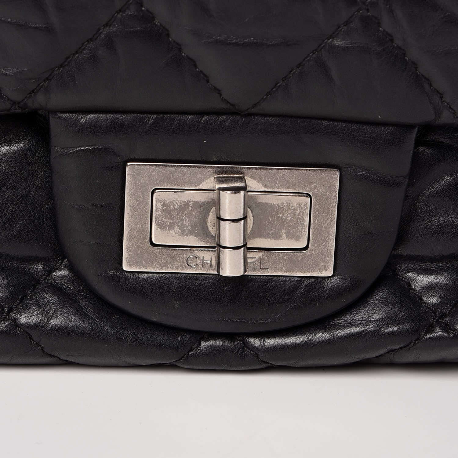 Chanel Aged Calfskin Quilted 2.55 Reissue 227 Flap Black 9 of 9