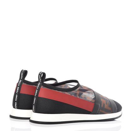 Fendi Technical Mesh FF Sneakers 38 Tobacco Red 4 of 12