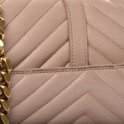 Saint Laurent Sheepskin Matelasse Chevron Monogram Medium College Bag Fard 8 of 10
