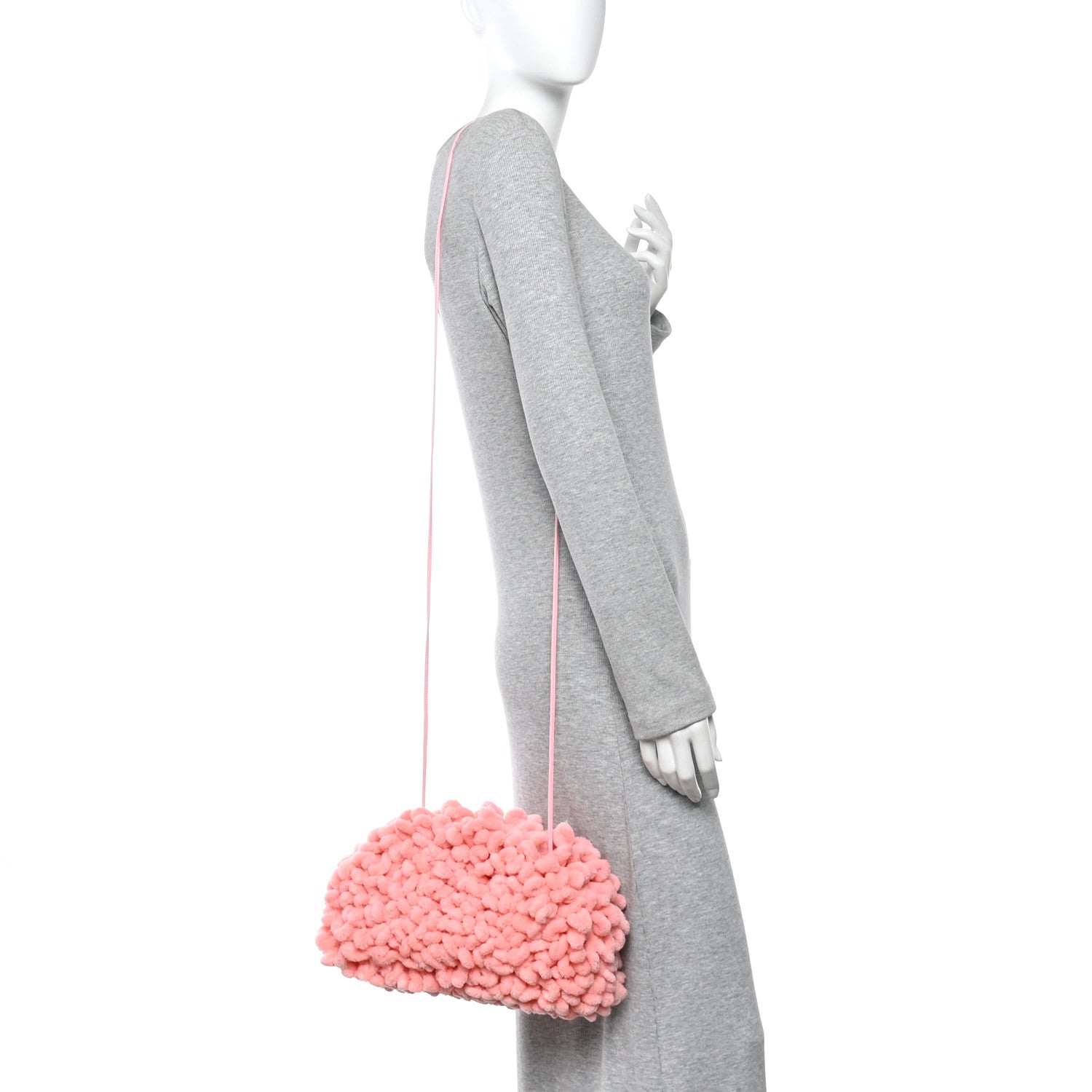 Bottega Veneta Chenille The Mini Pouch Pink 3 of 11