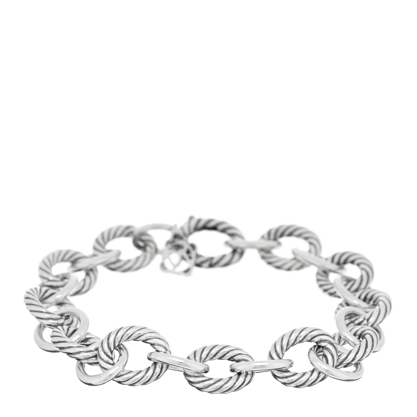 Sterling Silver 10mm Medium Oval Link Bracelet
