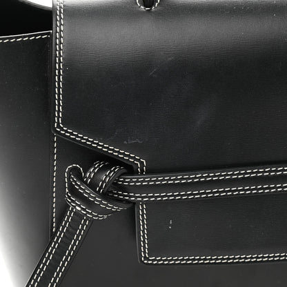 Celine Smooth Calfskin Double Stitching Mini Belt Bag Black 12 of 13