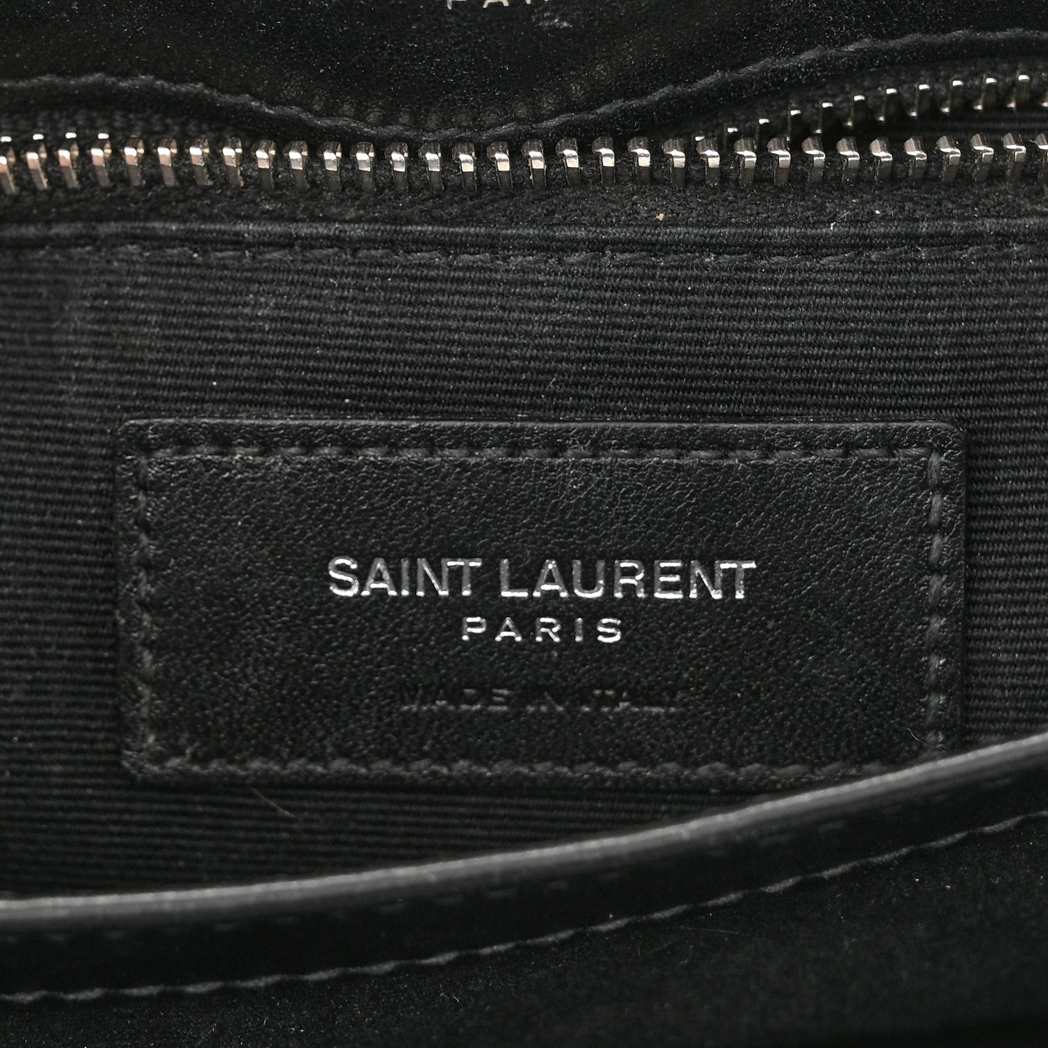Saint Laurent Calfskin Y Quilted Monogram Toy Loulou Crossbody Bag Black 7 of 12