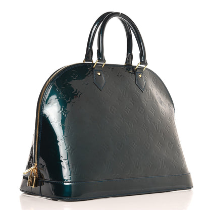 Louis Vuitton Vernis Alma GM Blue Nuit 3 of 7
