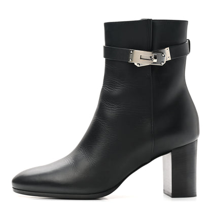 Hermes Calfskin Saint Germain Ankle Boots 37 Black 1 of 8