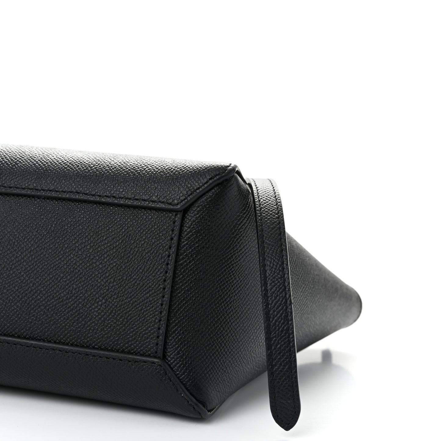 Grained Calfskin Nano Belt Bag Black