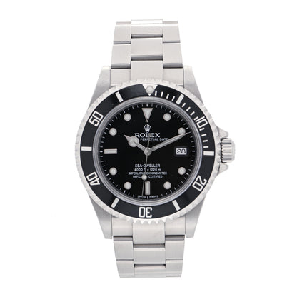 Rolex Stainless Steel 40mm Sea-Dweller Oyster Perpetual Watch Black 16600 1 of 5