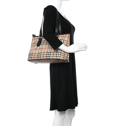 Burberry Haymarket Check Medium Regent Tote Chocolate 2 of 13