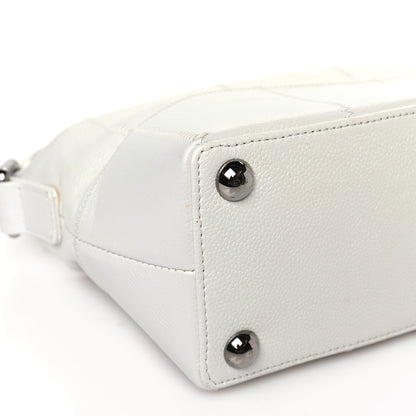 Chanel Caviar Square Stitched Bag White 9 of 14