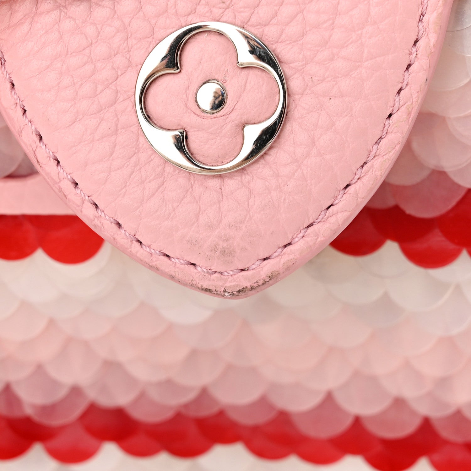 Louis Vuitton Sequins Metallic Taurillon Capucines Mini Pink 12 of 12