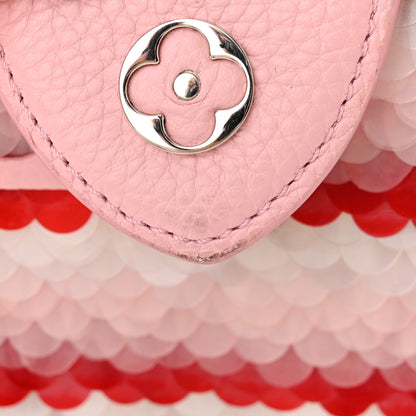 Louis Vuitton Sequins Metallic Taurillon Capucines Mini Pink 12 of 12