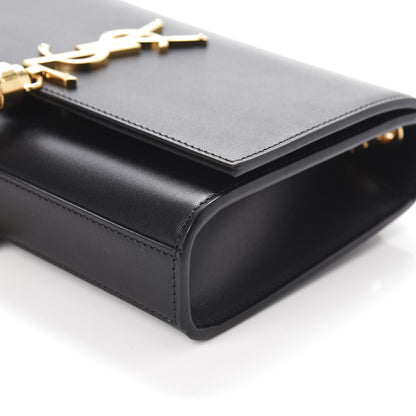 Saint Laurent Calfskin Small Classic Monogram Kate Tassel Satchel Black 8 of 8