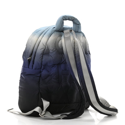 Chanel Nylon Embossed Small Doudoune Backpack Black Blue White 3 of 10