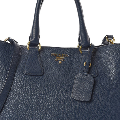Prada Vitello Daino Tote Bluette 7 of 9