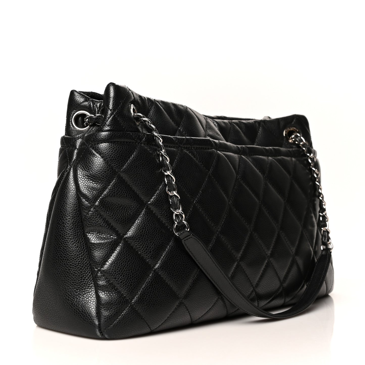 Caviar Quilted CC Timeless Soft Tote Black