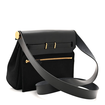Hermes Military Toile Vache Hunter Herbag Zip Retourne 20 Black 3 of 11
