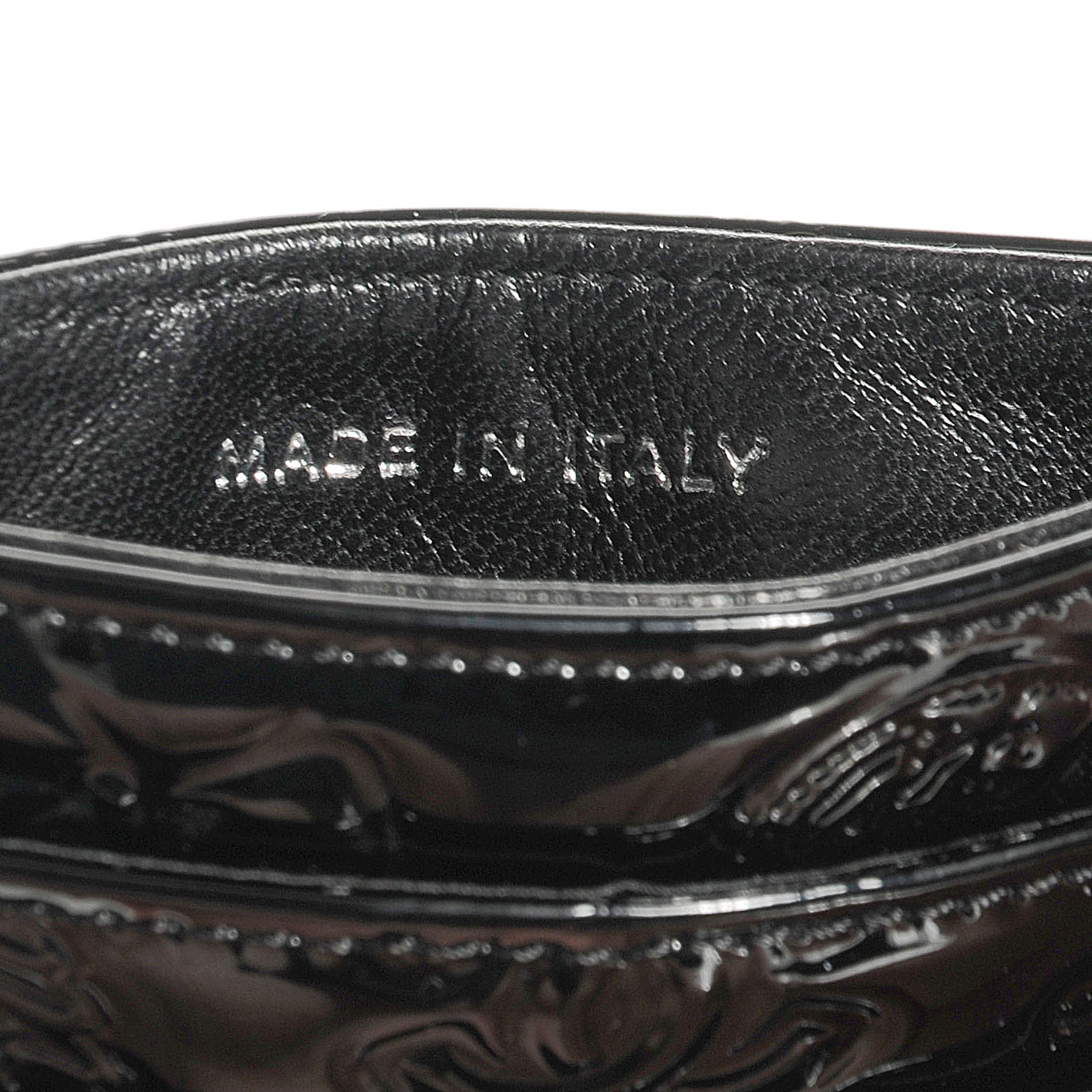 Chanel Patent Lucky Symbols Card Holder Case Black 8 of 9