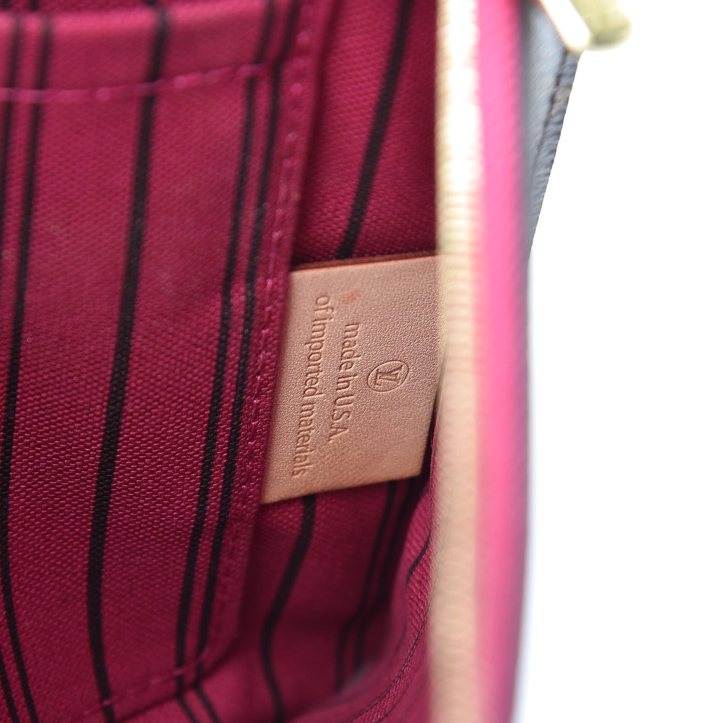 Monogram Neverfull MM GM Pochette Pivoine