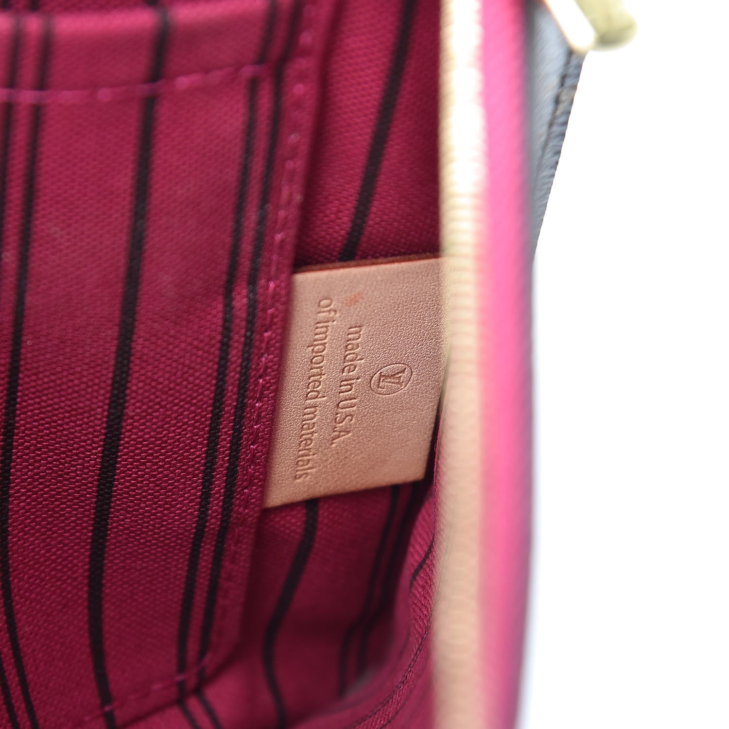 Louis Vuitton Monogram Neverfull MM GM Pochette Pivoine 7 of 13