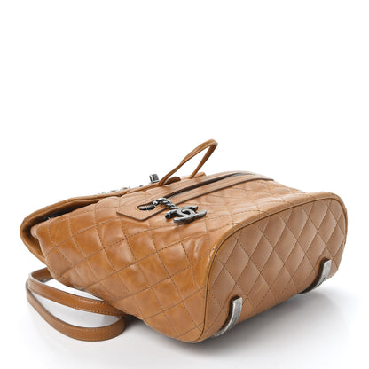 Chanel Glazed Calfskin Quilted Small Salzburg Backpack Brown 3 of 10
