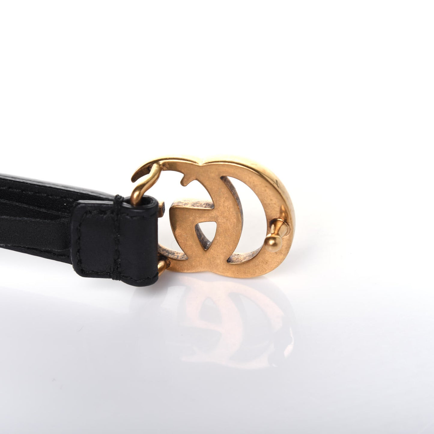 Calfskin Double G 20mm Belt 75 30 Black