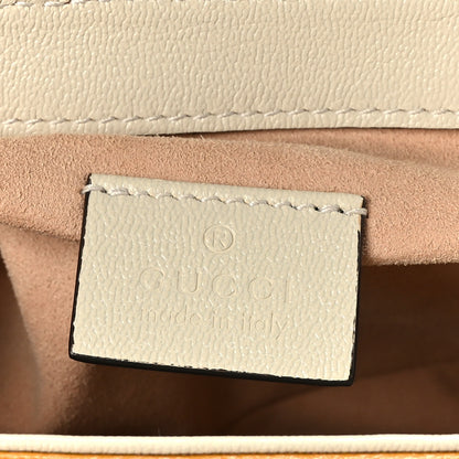 Gucci GG Supreme Monogram Calfskin Mini Padlock Flap Pocket Shoulder Bag Beige Mystic White Sun Oil 7 of 11