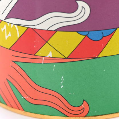 Hermes Enamel Printed Mega Wide Astrologie Bracelet 65 Vert Fluo Rose Indien Cobalt 5 of 9