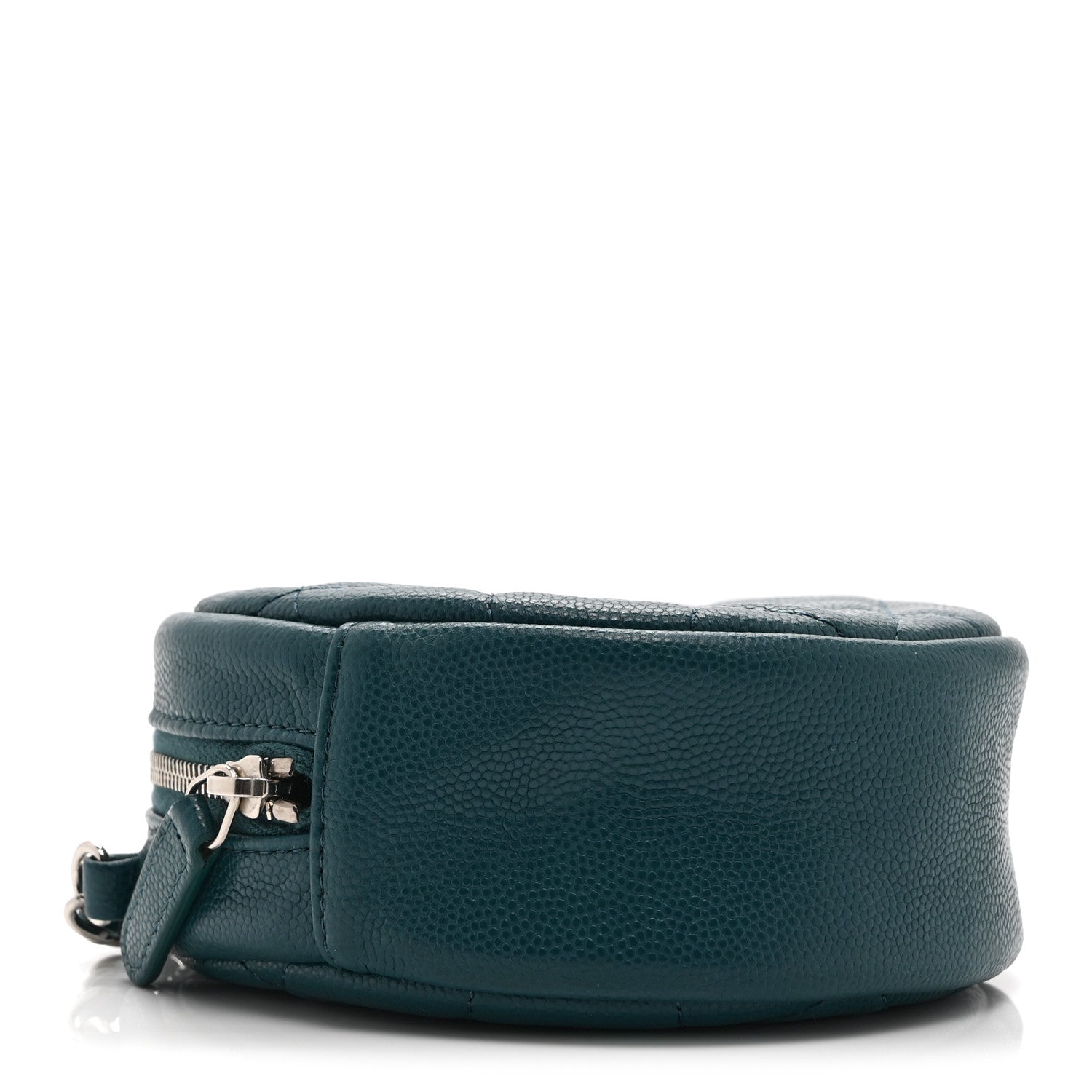 Chanel Caviar Quilted Round Clutch With Chain Green 4 of 10
