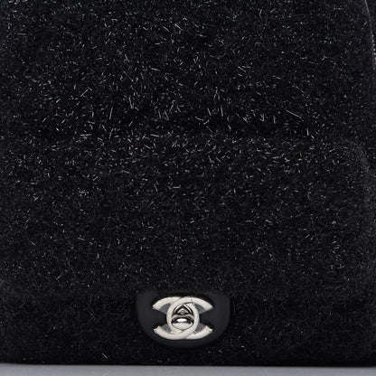 Chanel Lurex Knit Mini Pluto Glitter Backpack Black 10 of 10