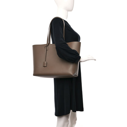 Saint Laurent Calfskin Large Shopping Tote Taupe 2 of 12