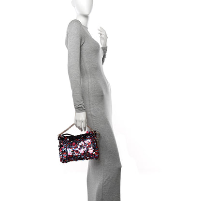 Jimmy Choo Sequin Maxi Callie Embroidery Bag Raspberry Mix 2 of 10